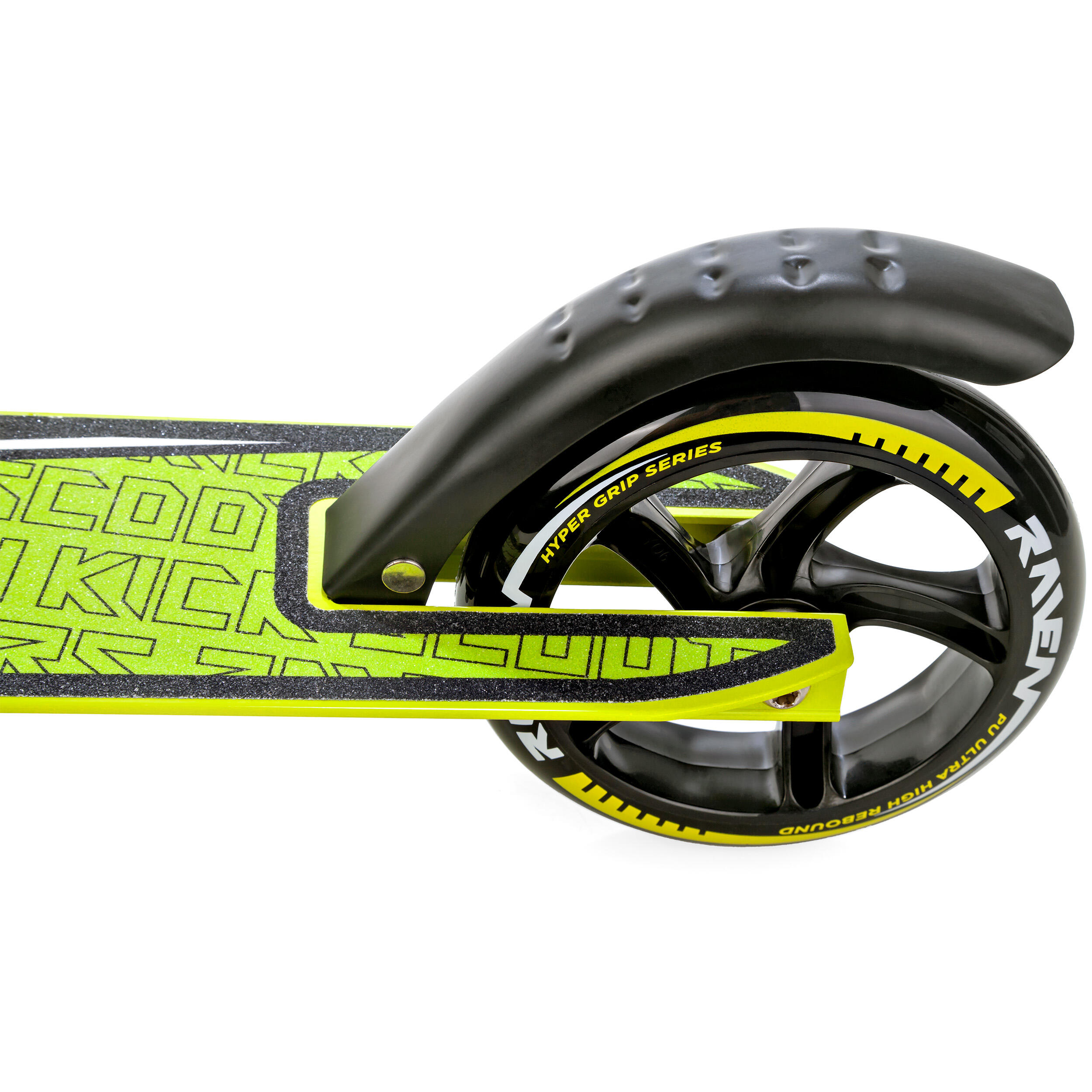 Trottinette pliante Raven Epic Lime 145mm avec frein amortisseur et cloche 6/7