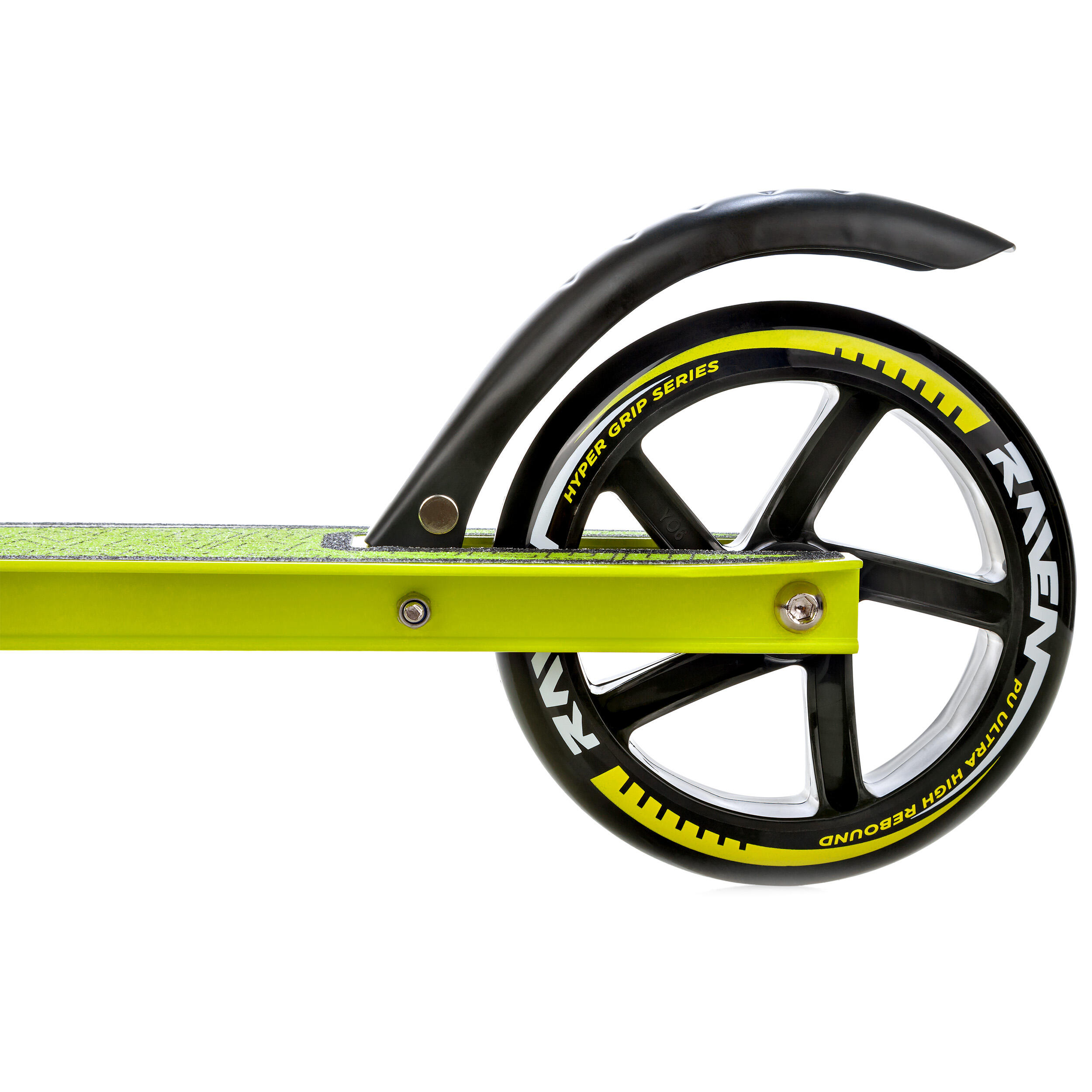 Trottinette pliante Raven Epic Lime 145mm avec frein amortisseur et cloche 5/7