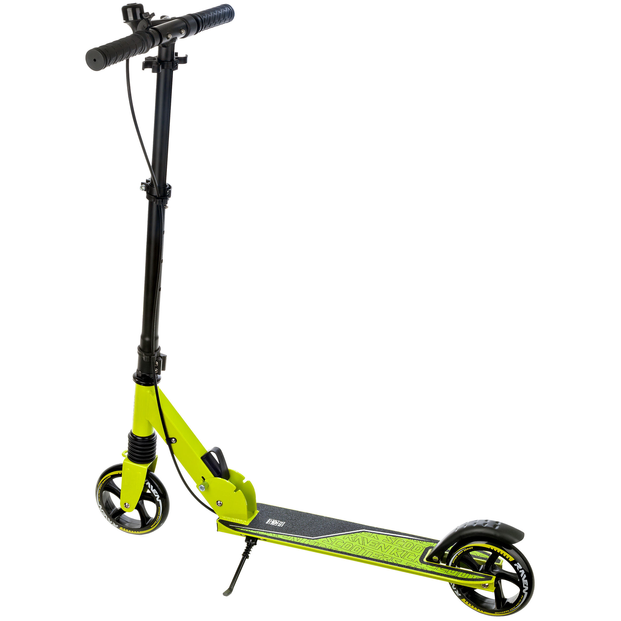 Klappbarer Roller mit Bremse Stoßdämpfer und Glocke 145mm Epic Lime 3/7