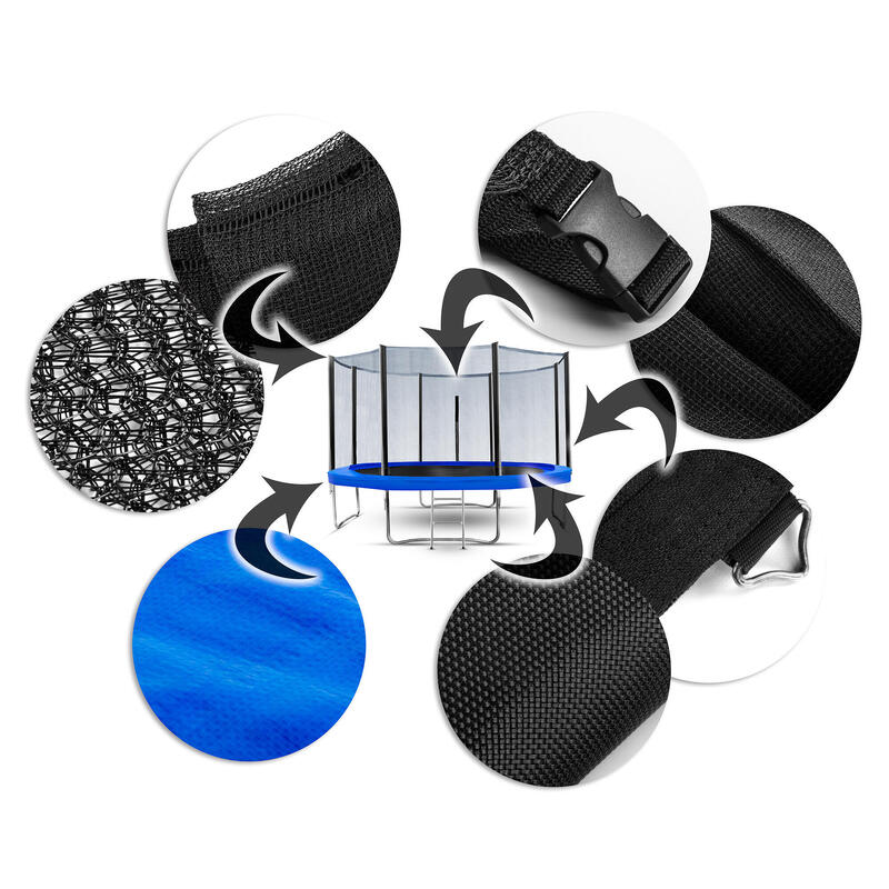 Trampolina ogrodowa  z siatką zewnętrzną  374 cm 12 FT Explay Corciano
