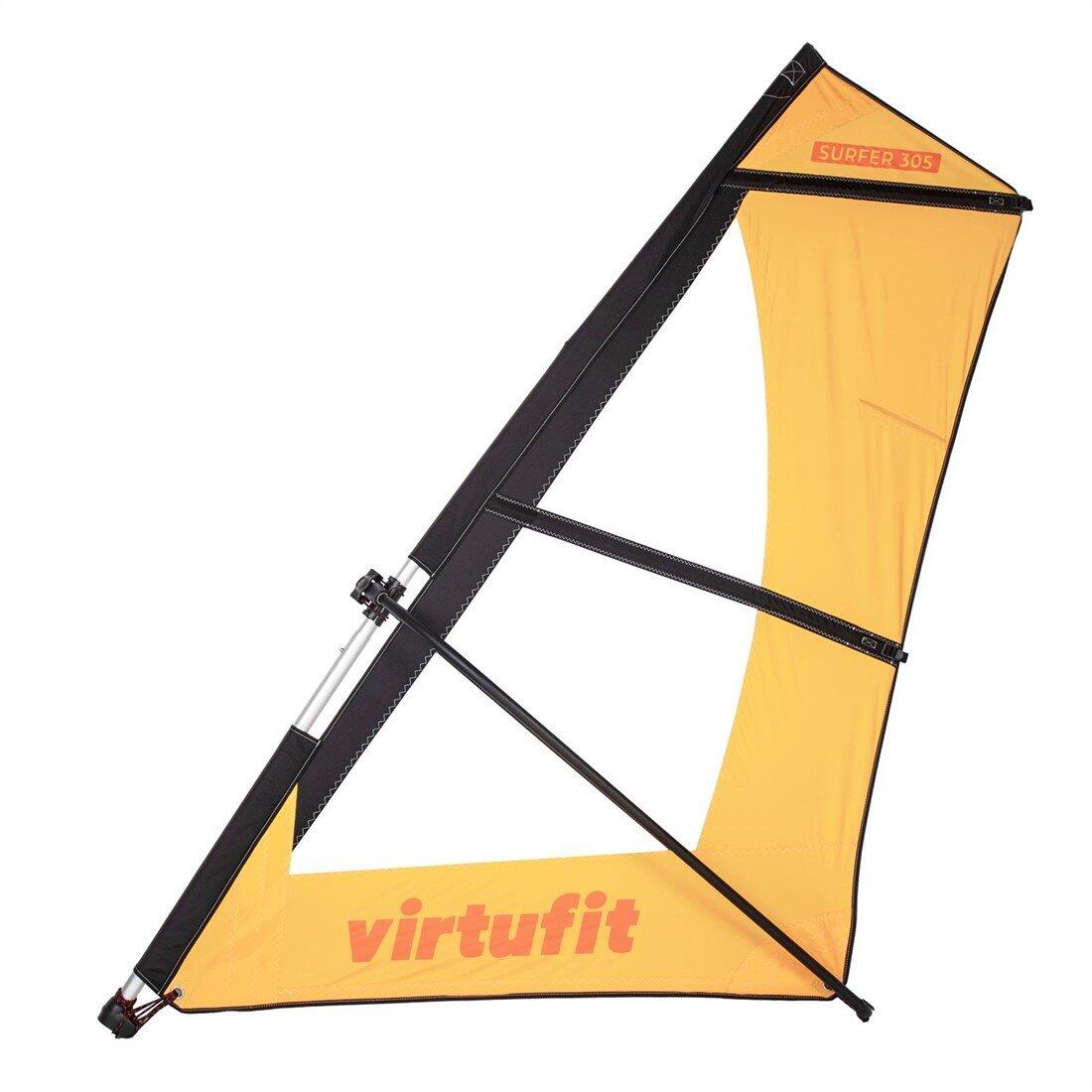 Tabla paddle surf - Surfer 305 - Naranja - Con vela de viento y accesorios 4/8