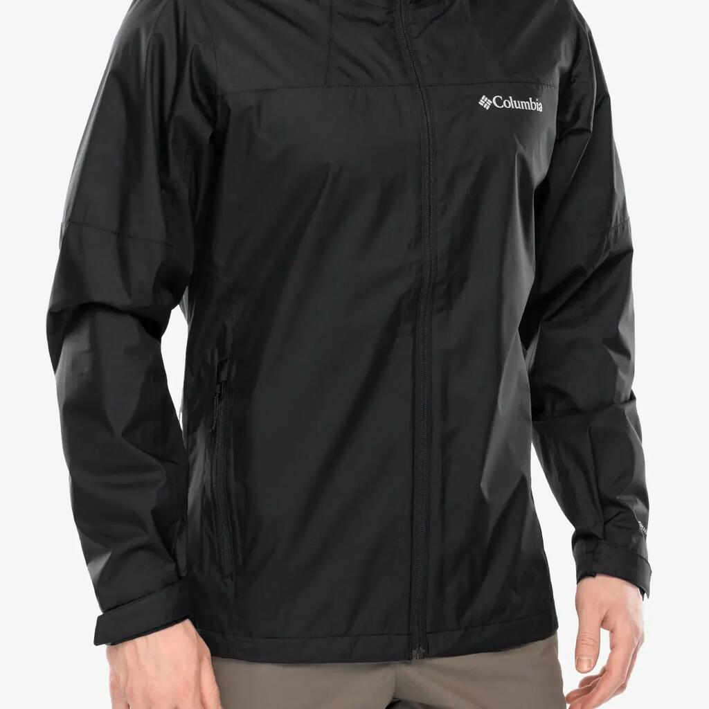 Mens Zip Pocket Raincoat (Black)