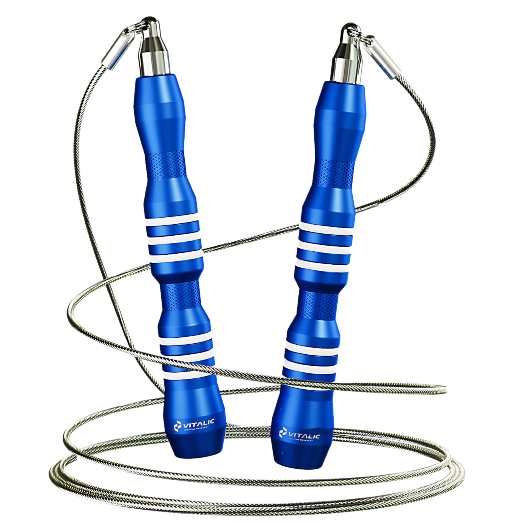 Vitalic - Speedrope Sport Corde À Sauter Pour Adultes & Enfants - Crossfit - Boxe & Fitnes - Corde À Sauter - Bleu - No Size - Decathlon