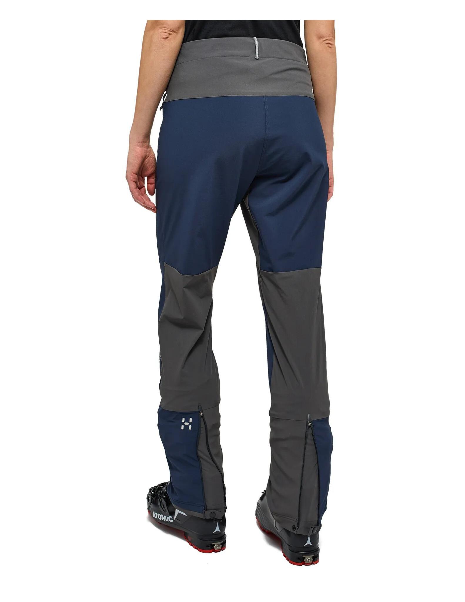 Pantalon ski rando Haglöfs L.I.M Quiver Femme Softshell 2 couches XS Bleu 3/4