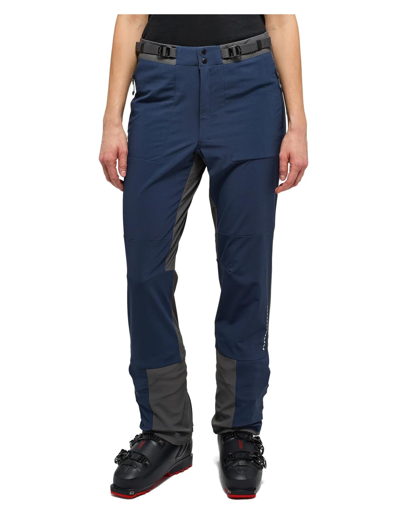 HAGLÖFS Pantalone da Sci Alpinismo Haglöfs L.I.M Quiver Donna Softshell 2 strati Blu 40