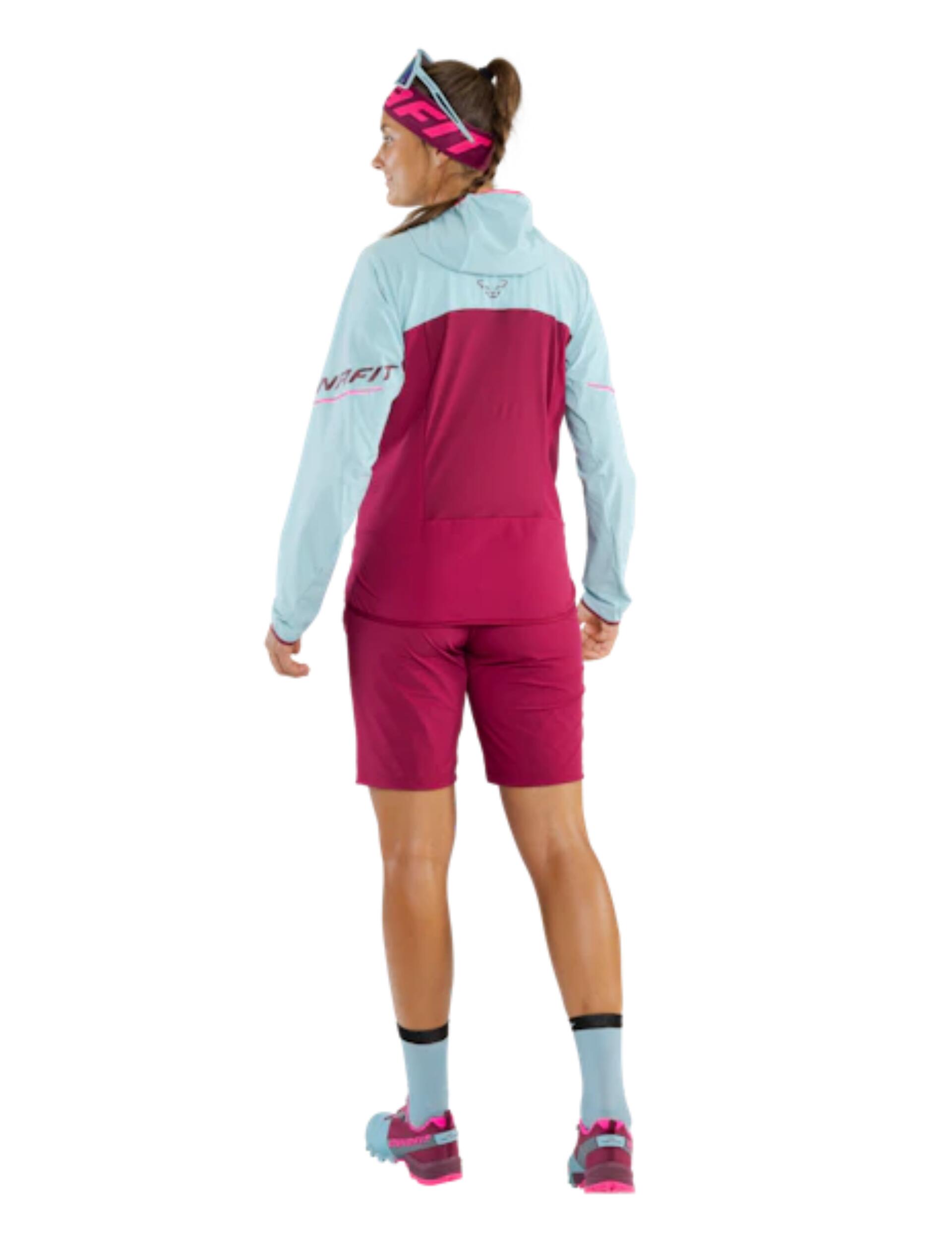 Veste coupe-vent Dynafit Transalper Dynastretch femme bleu/rouge taille 42 3/3
