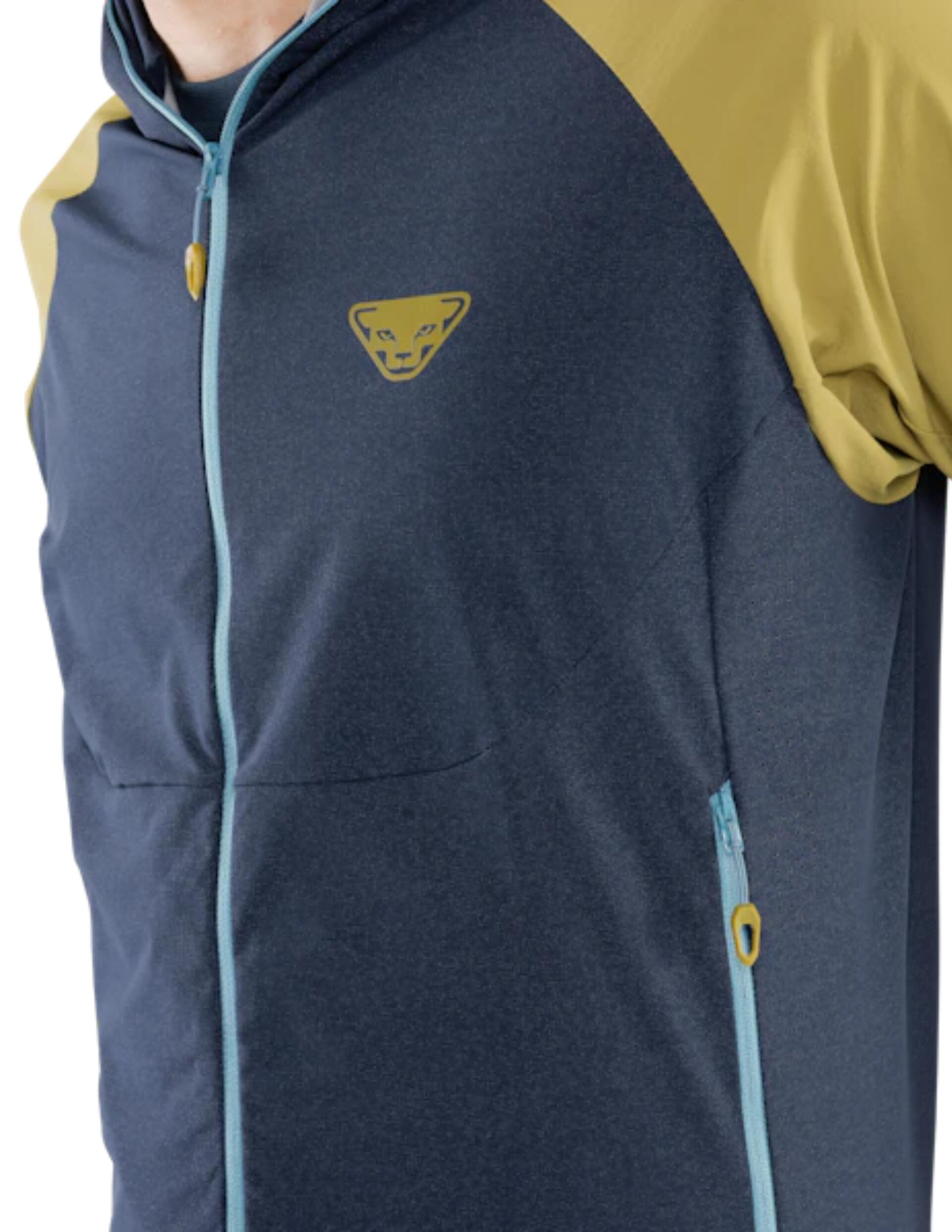 Veste coupe-vent Dynafit Transalper Dynastretch Homme bleu/vert XL 3/4