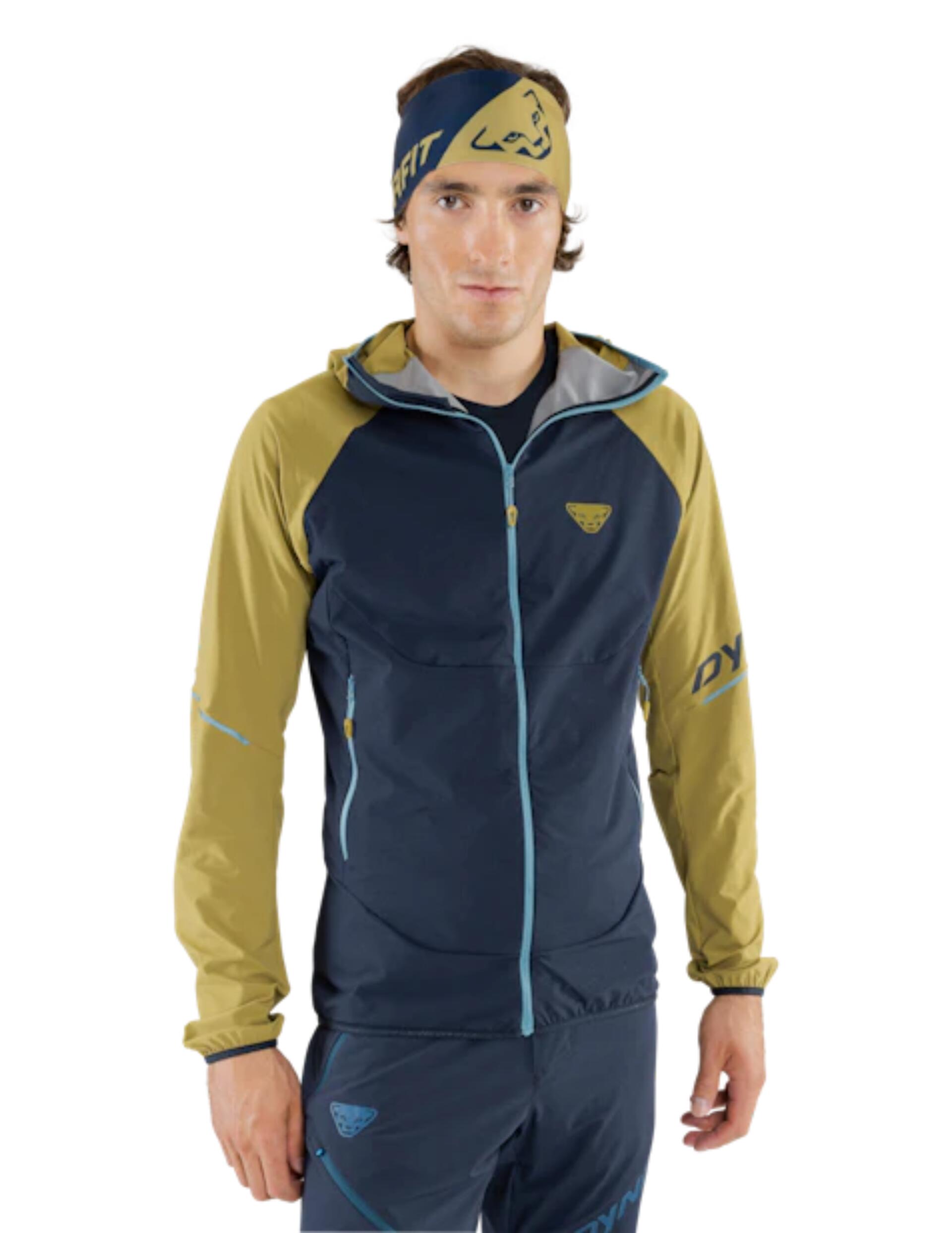 Veste coupe-vent Dynafit Transalper Dynastretch Homme bleu/vert XL 2/4