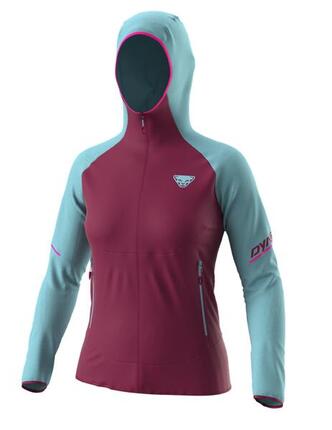 Veste coupe-vent Dynafit Transalper Dynastretch Femme compacte bleu/rouge taille