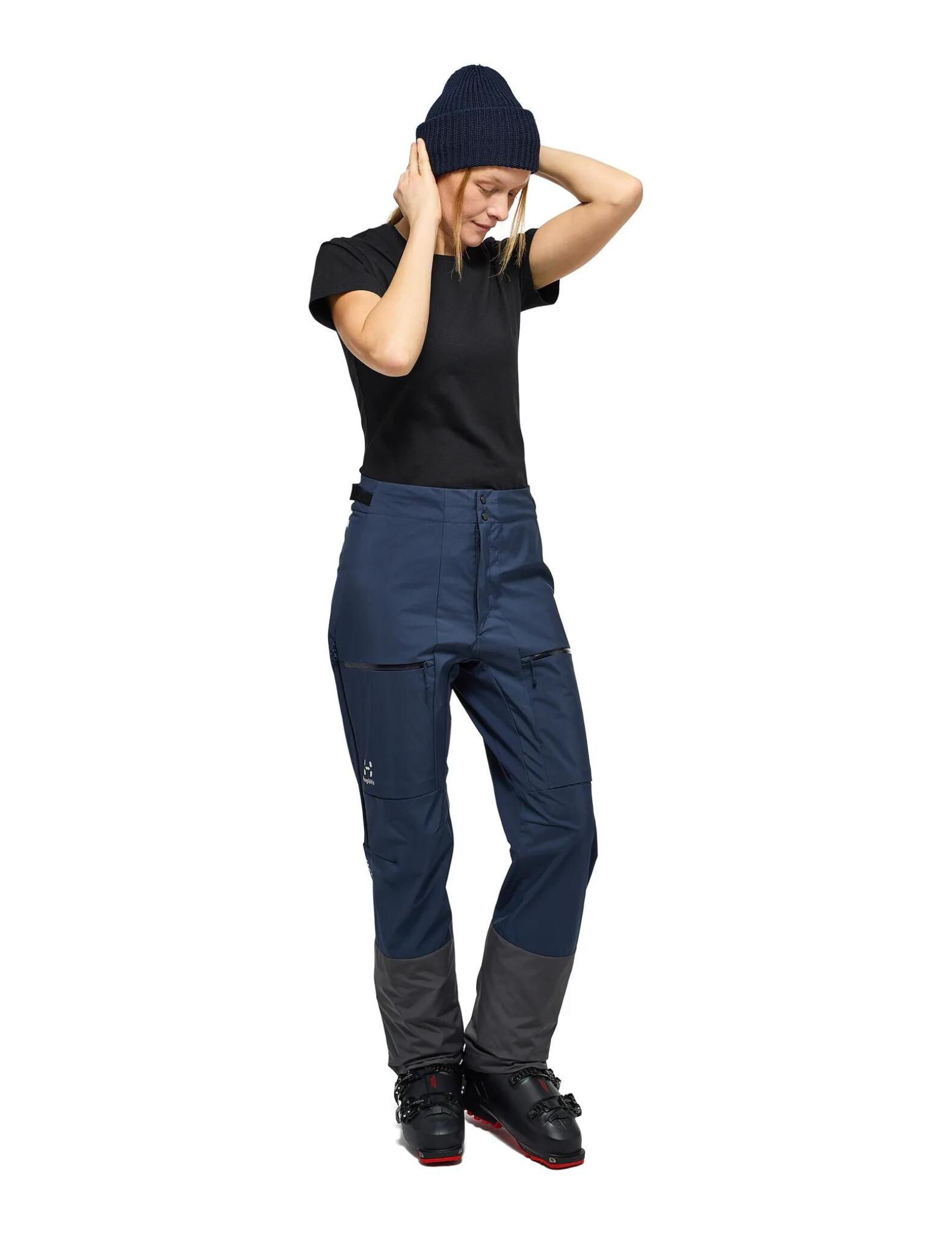 Pantalon de ski Haglöfs L.I.M Hybrid Touring Femme 42 bleu recyclable 2/3