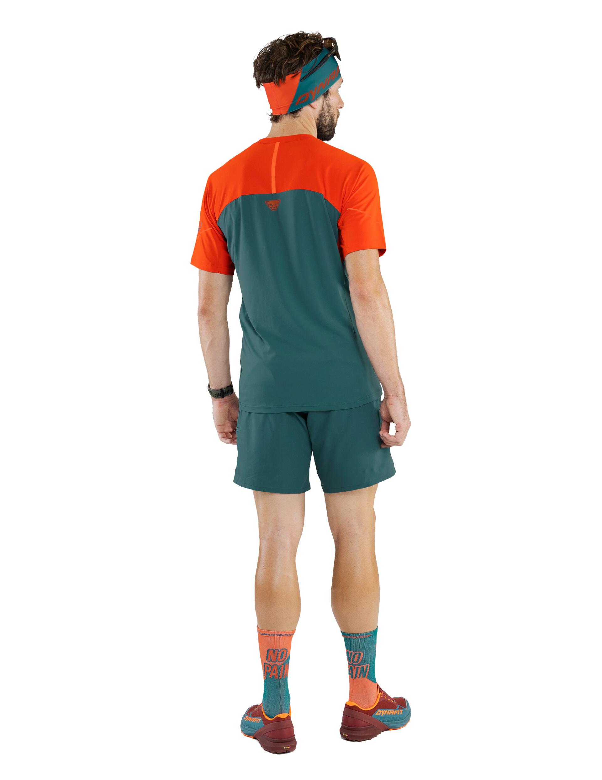 Dynafit Alpine Pro Men's Technical T‑Shirt, Athletic Fit, Blue/Orange 42 3/4