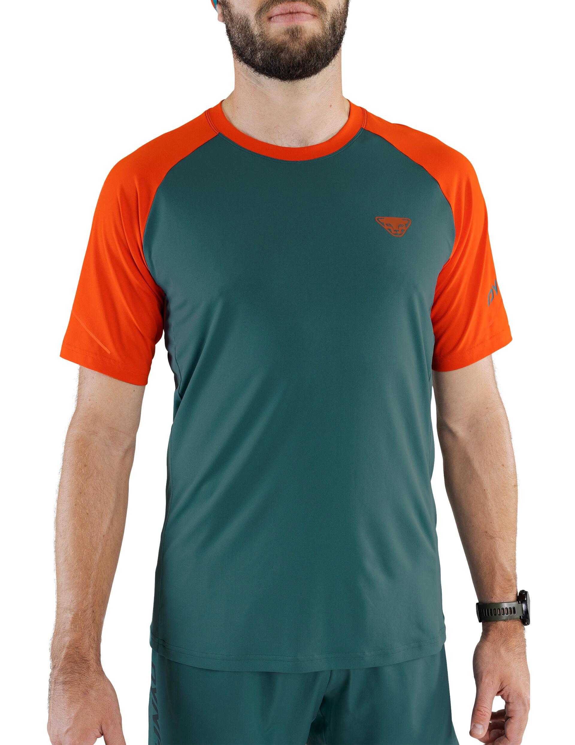 Dynafit Alpine Pro Men's Technical T‑Shirt, Athletic Fit, Blue/Orange 42 4/4