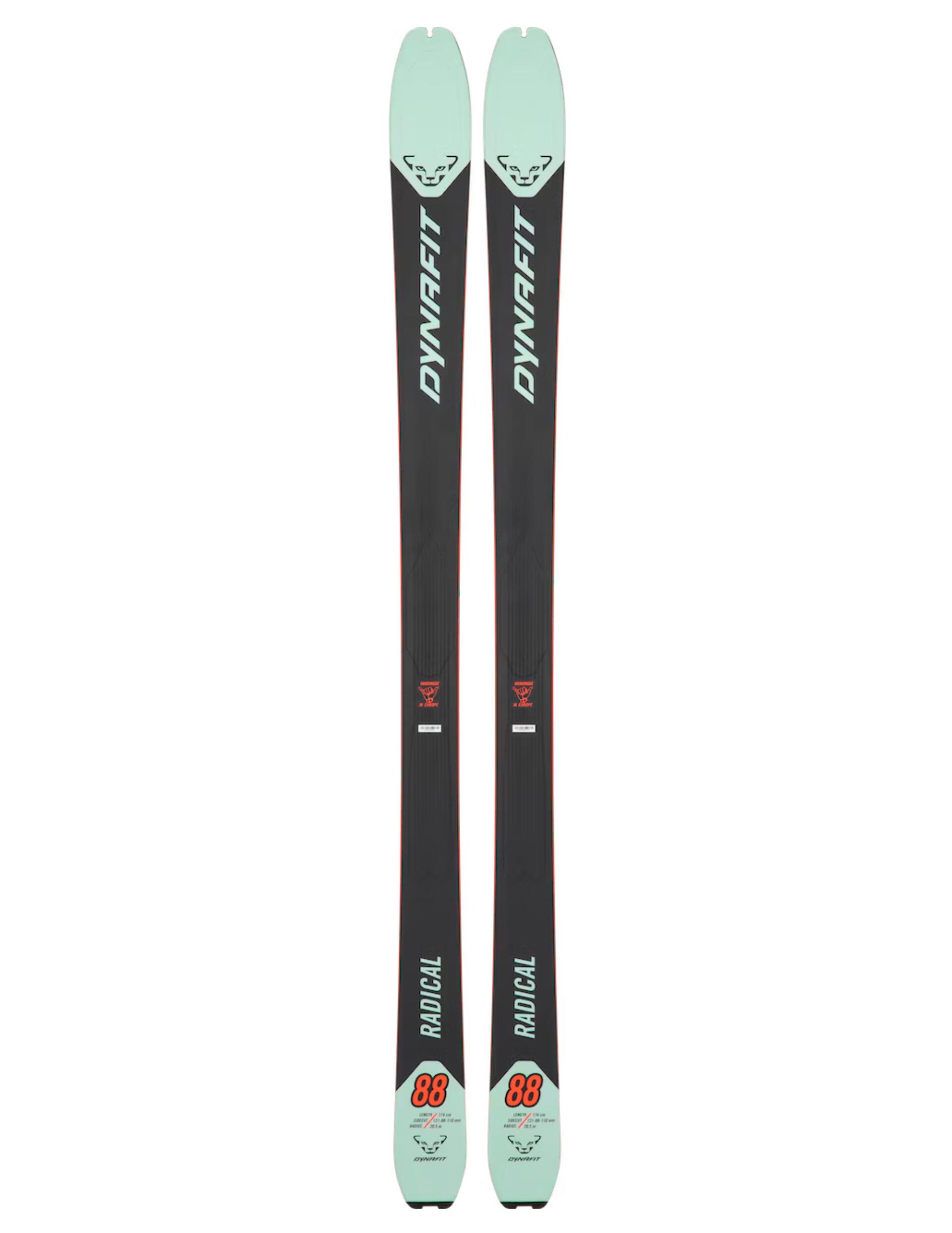 Dynafit Radical 88 Women's Touring Skis 158 cm Grey, Poplar Core 1/1