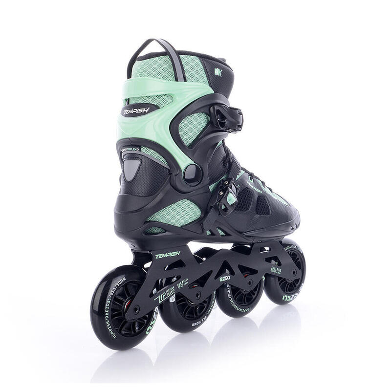 Nils Extreme NA20002 Rollers En Ligne Homme/Femme - ABEC9, Roues 85A, Noir/Or