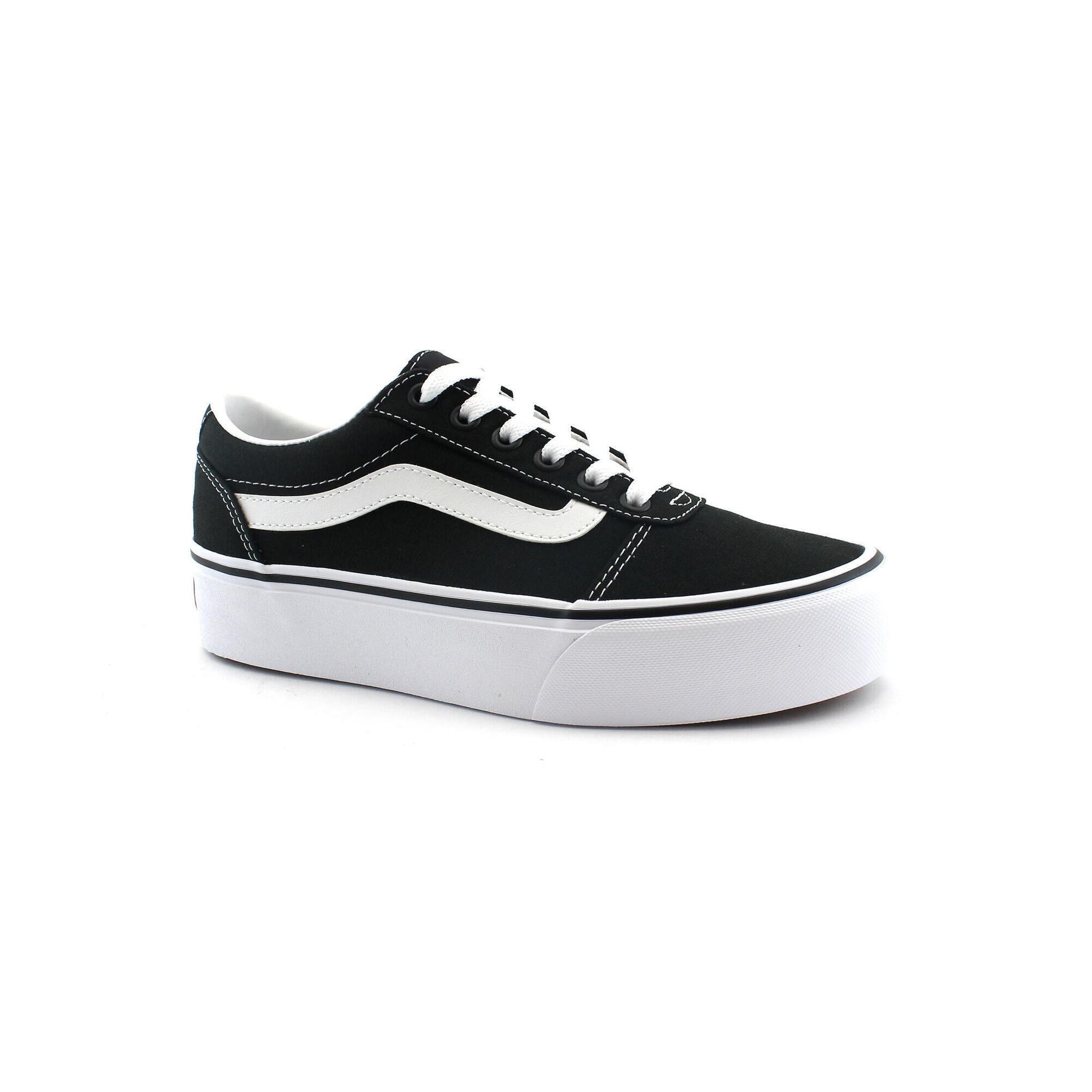 Vans - Chaussures Vans Ward Platform Noir Pour Skateboard - Chaussures De Sport - Blanc|noir - Decathlon