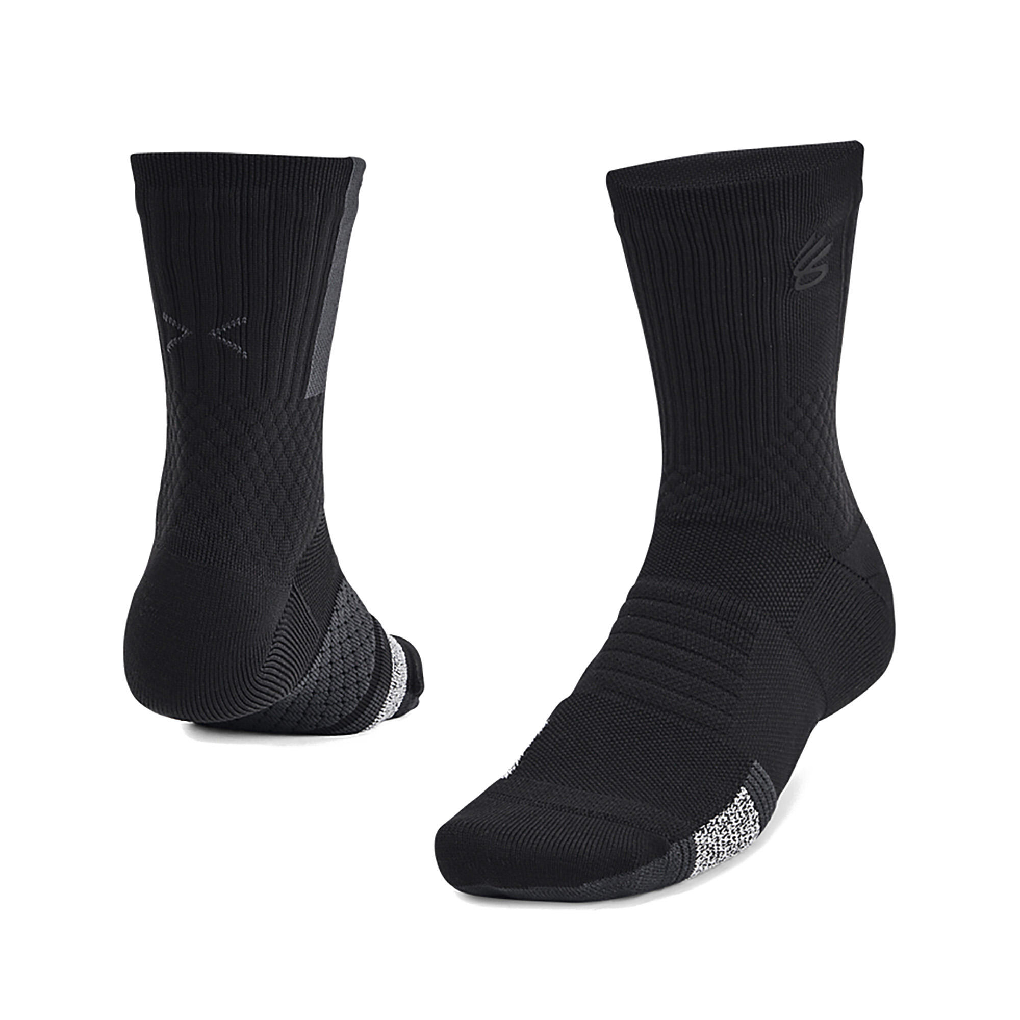 Under Armour - Chaussettes Under Armour Curry Ad Playmaker 1p Mid Pour Homme - Sous-chaussette - Noir - 48 Xl - Decathlon
