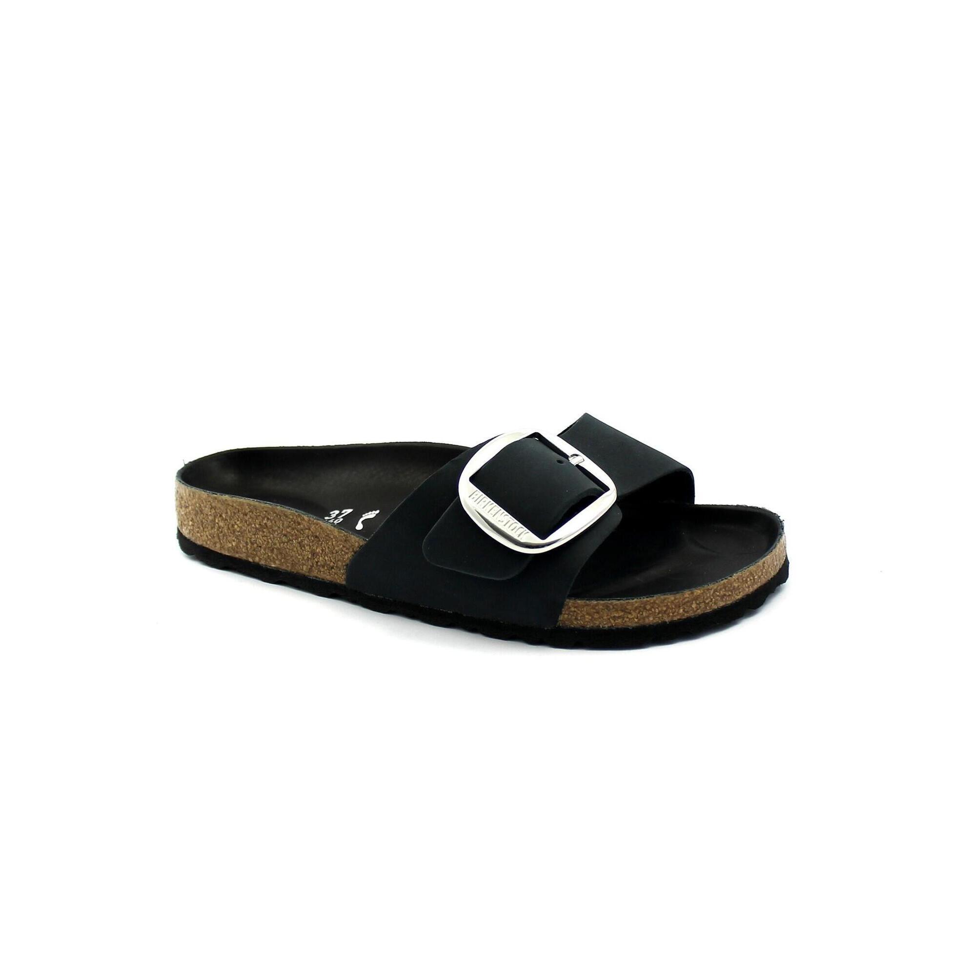 Birkenstock - Pantoufle Birkenstock Madrid À Grande Boucle Femme - Tongs - Noir - Decathlon