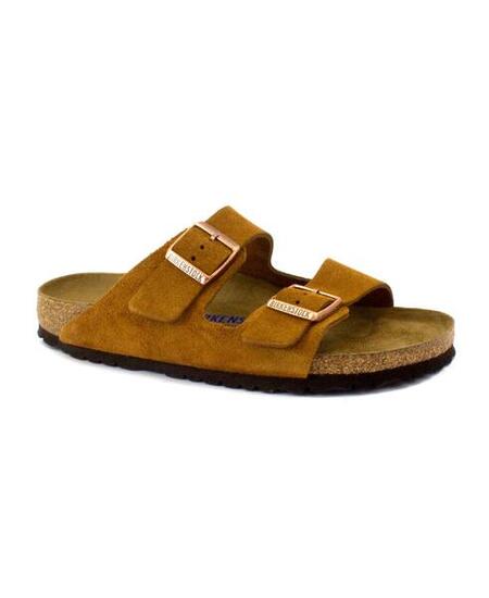 Sandalias Hombre Birkenstock Arizona Sfb Marrón