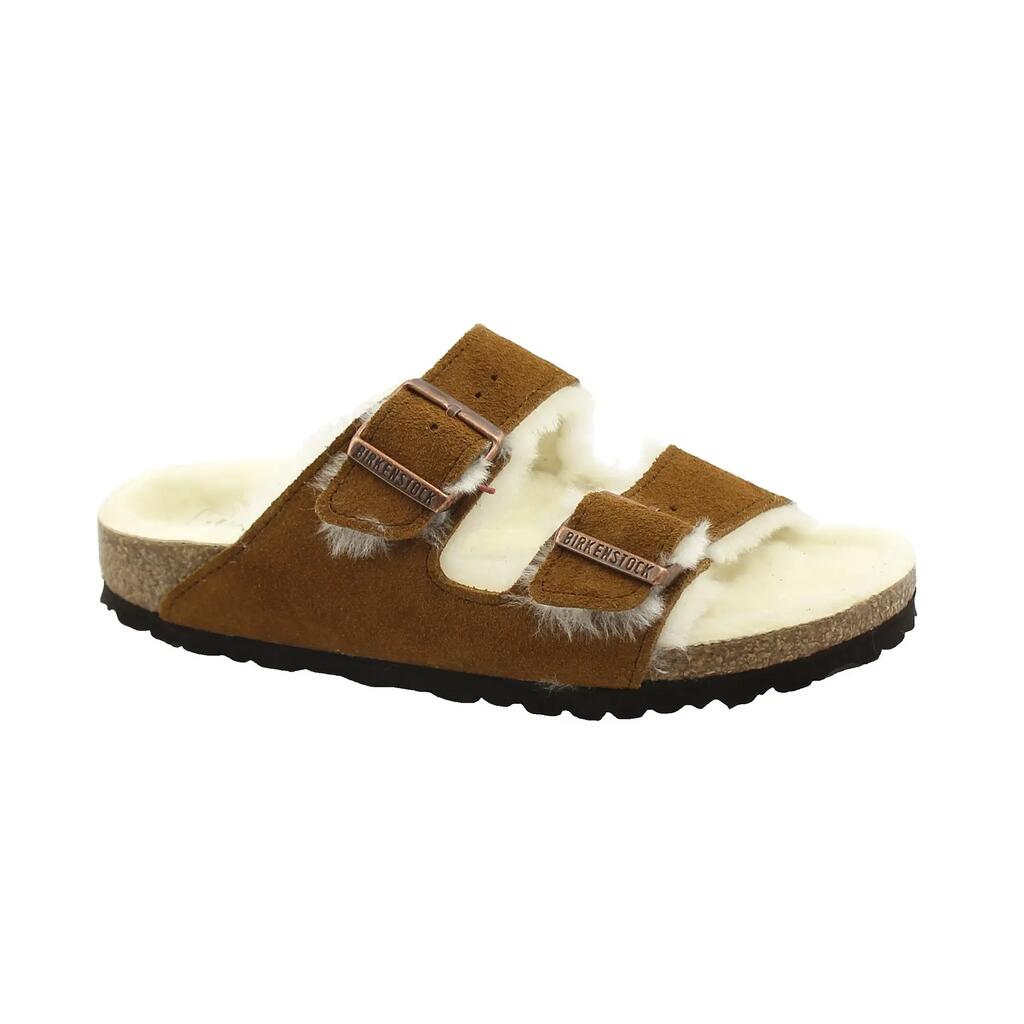 BIRKENSTOCK Arizona VL Shearling Mink Sandals Narrow (1001135)