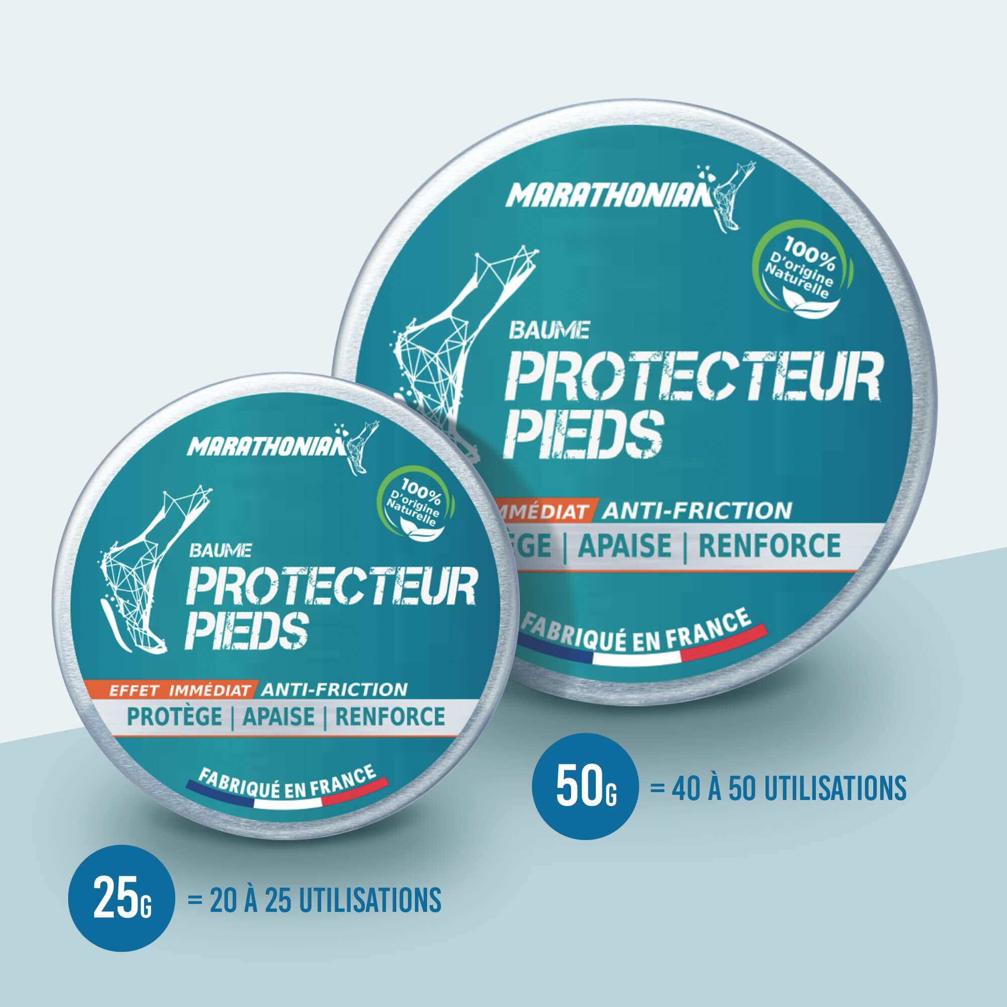 Baume Protecteur Pieds | anti-friction | anti-frottement 25g 2/5