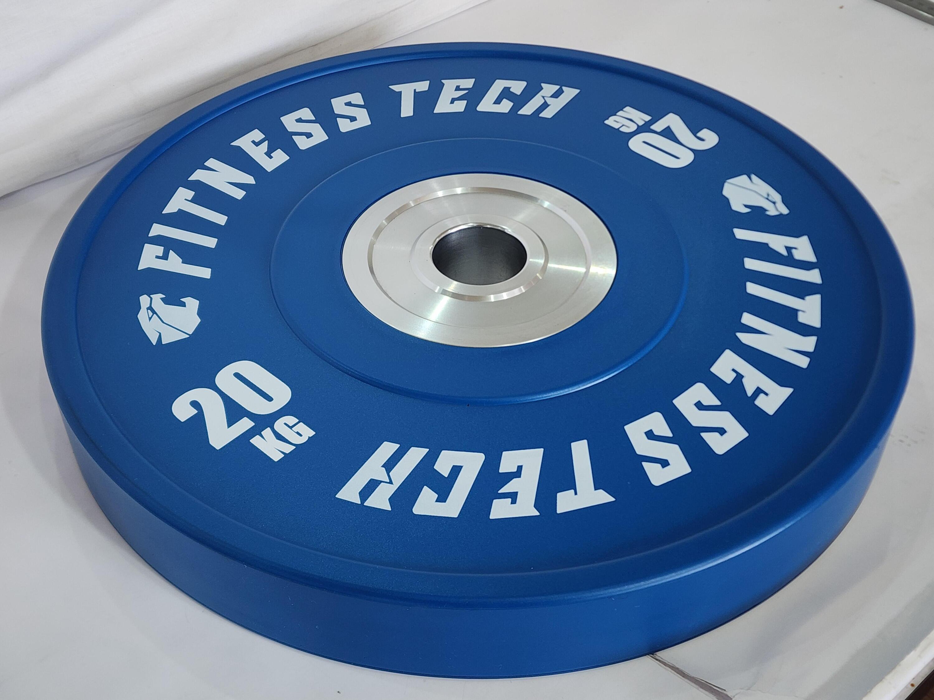 Disque Bumper Compétition 20kg Fitness Tech 3/4