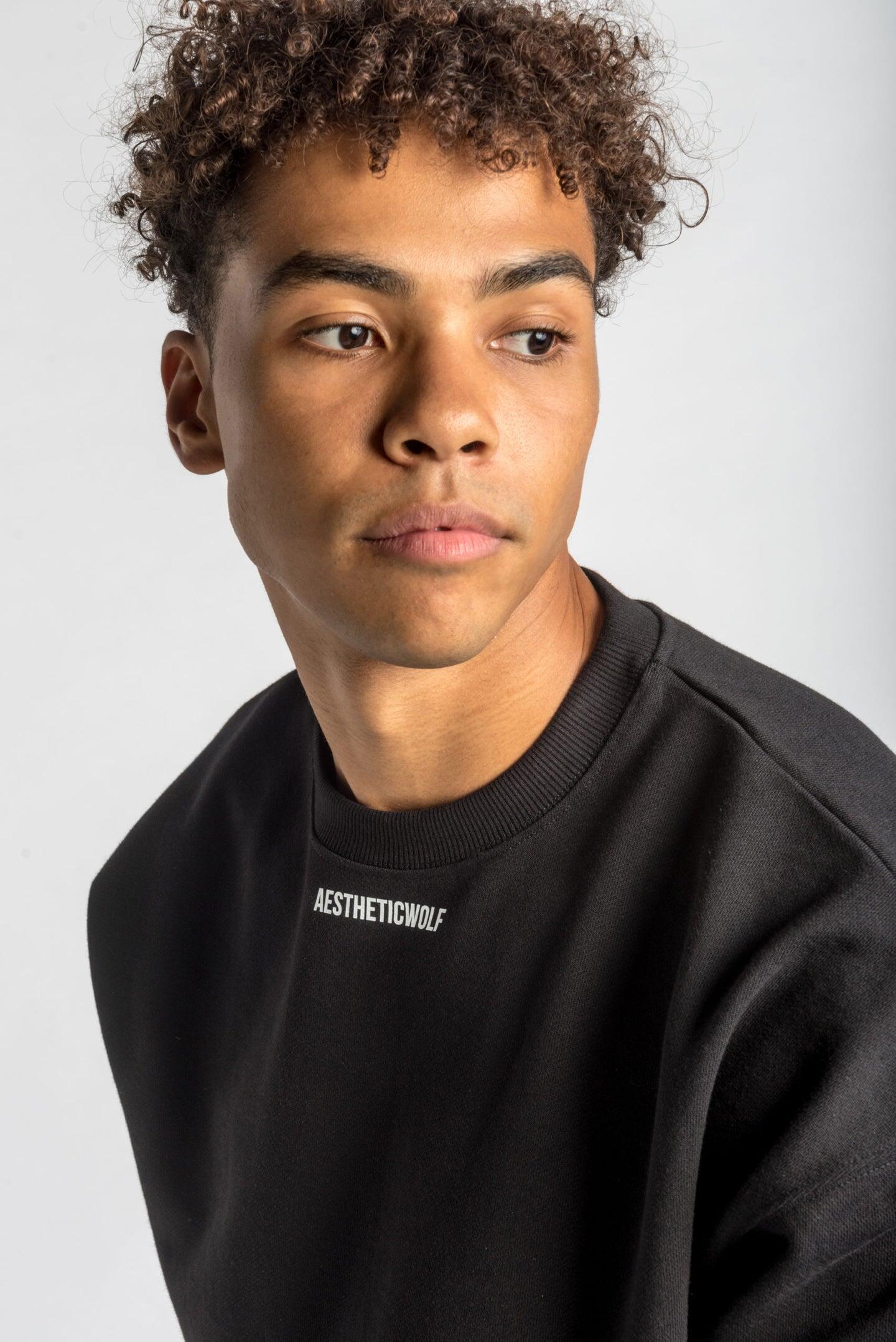 Essentials Crewneck AW Top Noir 3/5