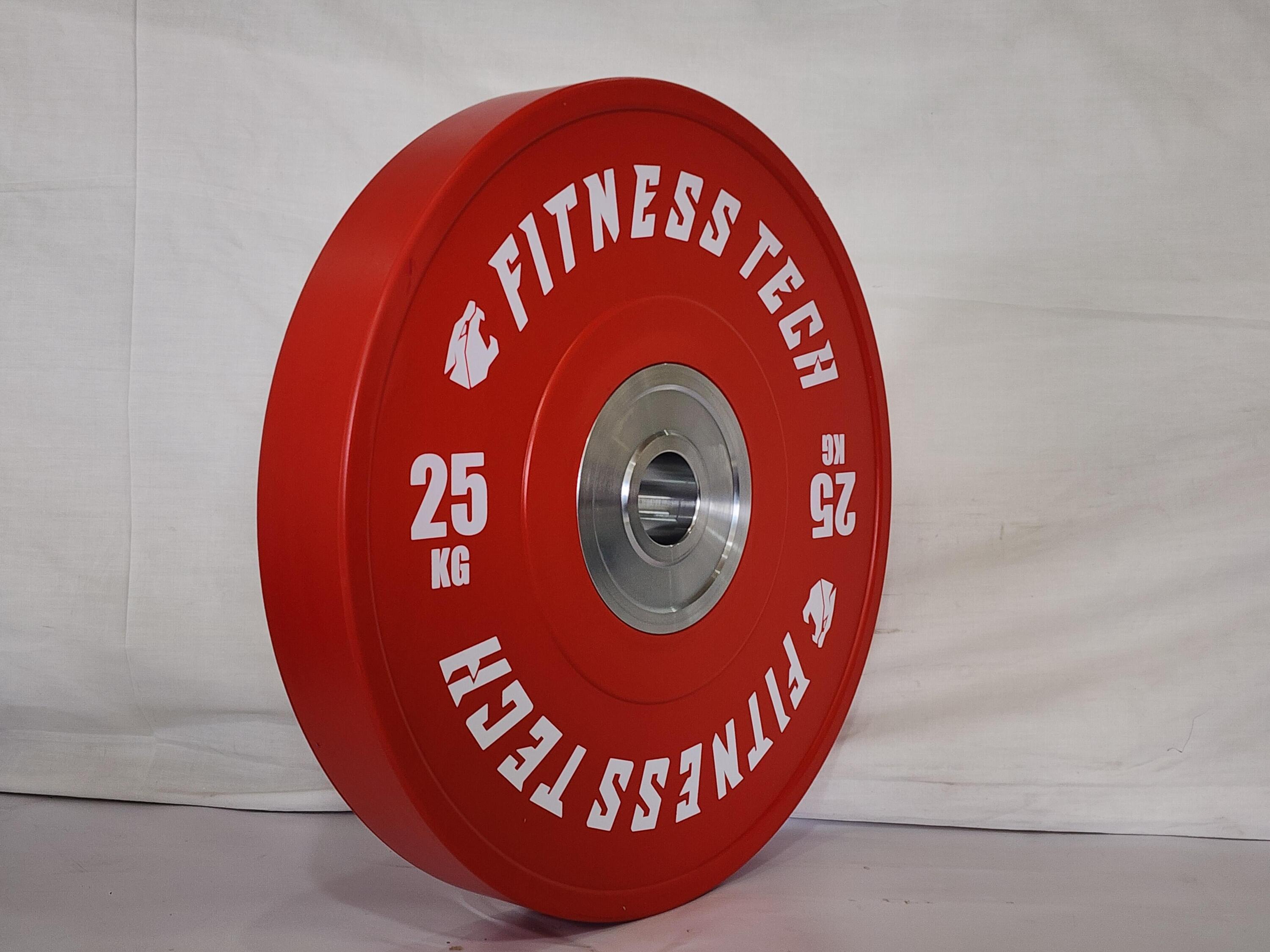 Disque Bumper Compétition 25kg Fitness Tech 2/4