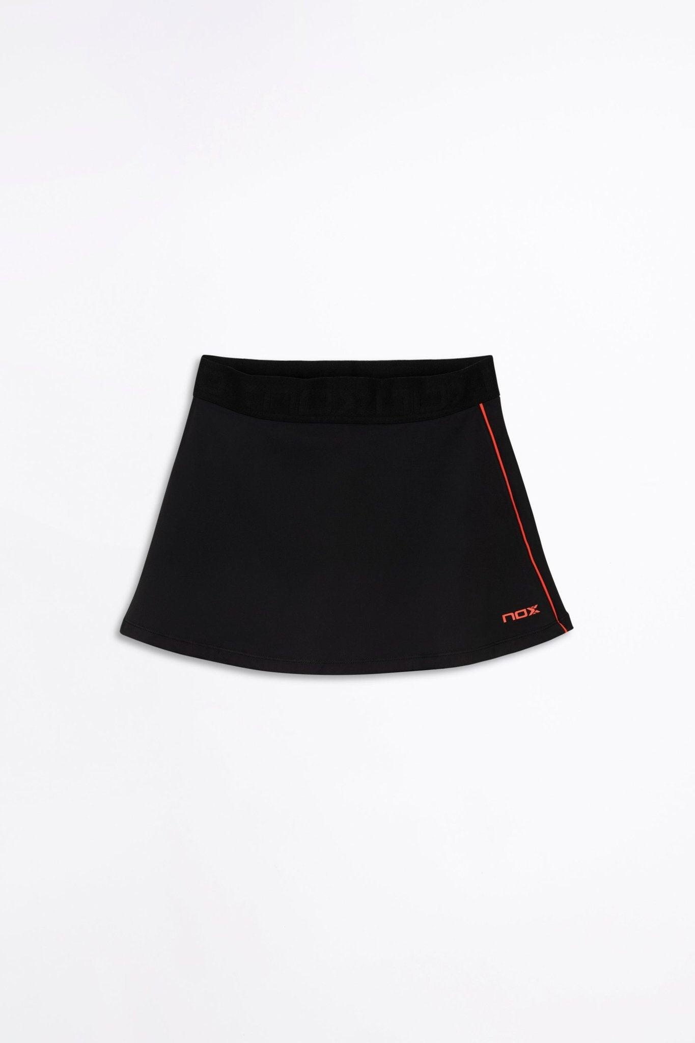 Saia desportiva padel team preta mulher