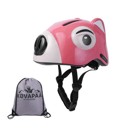 Køvapää fietshelm roze wasbeer