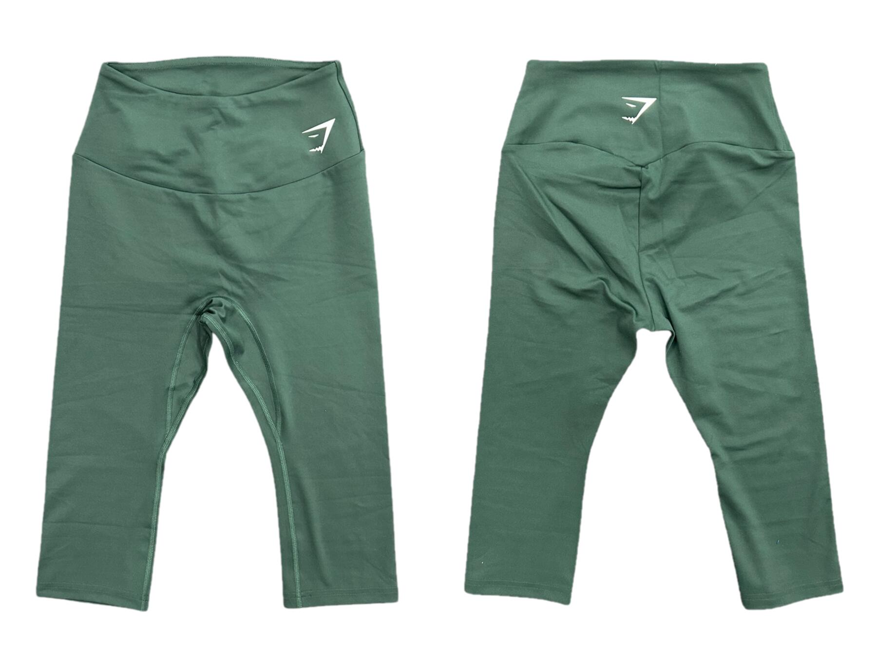 GYMSHARK Gymshark Training Cropped Leggings Women's Fog Green Leggings