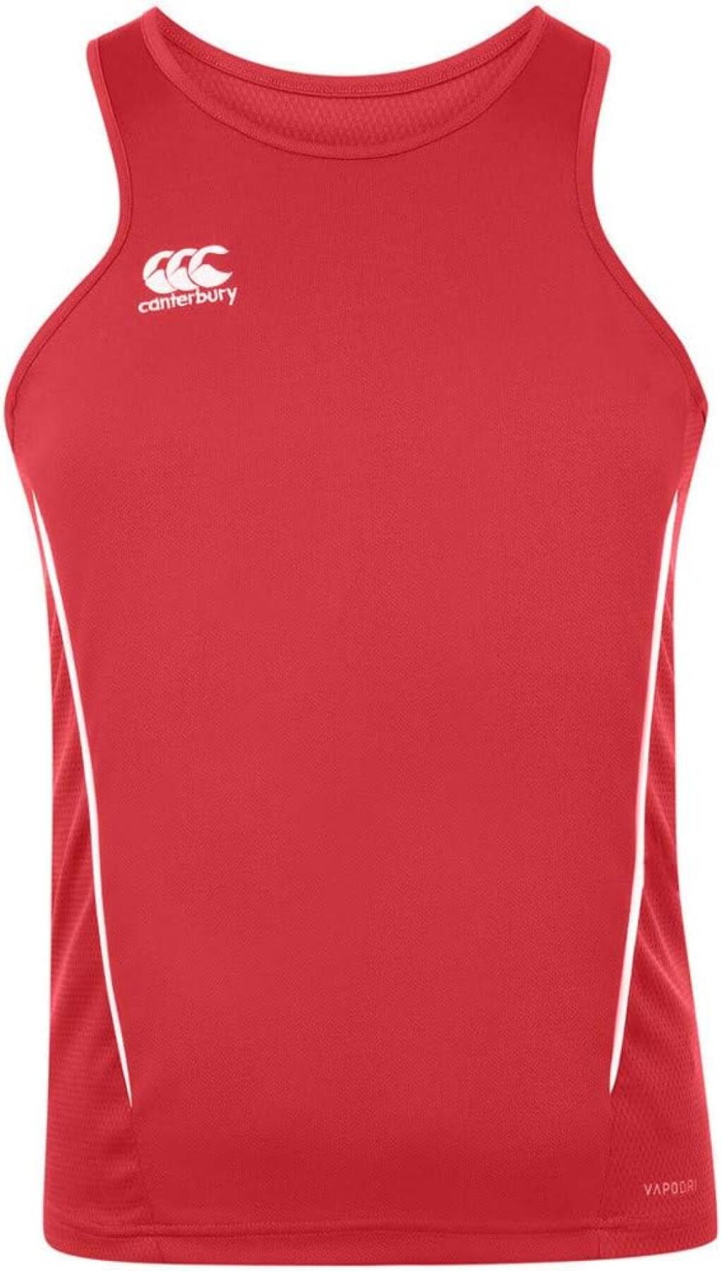 CANTERBURY Canterbury Men's Singlet Team Dry Flag Red Sports Tank Top