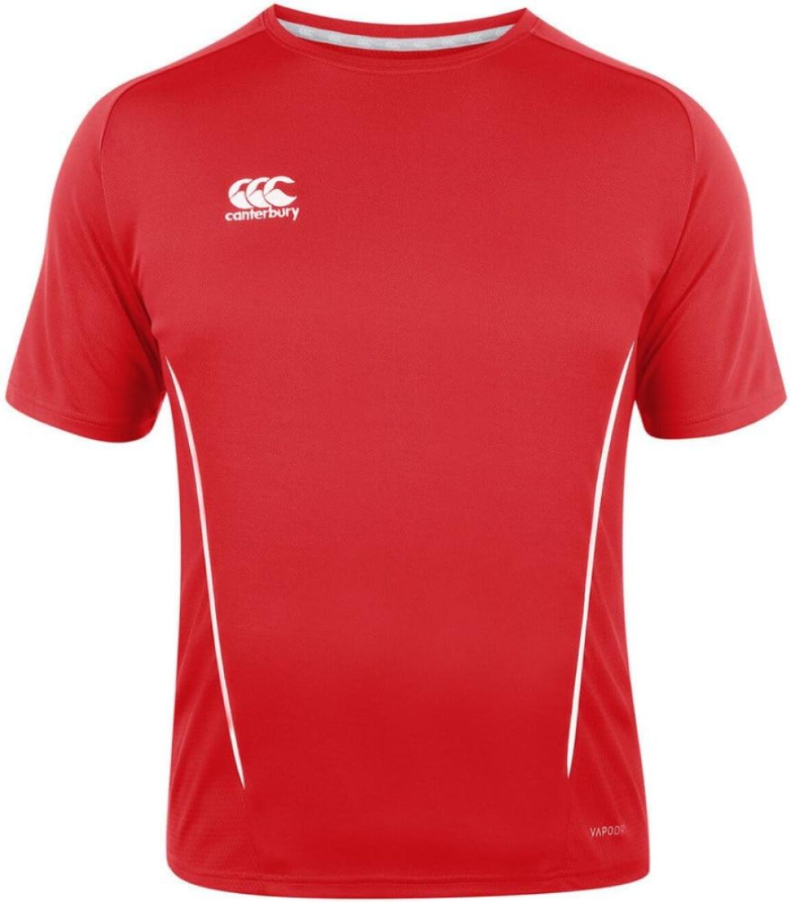 Canterbury Men's Sports T-Shirt Team Dry Flag Training Short Sleeve 1/3