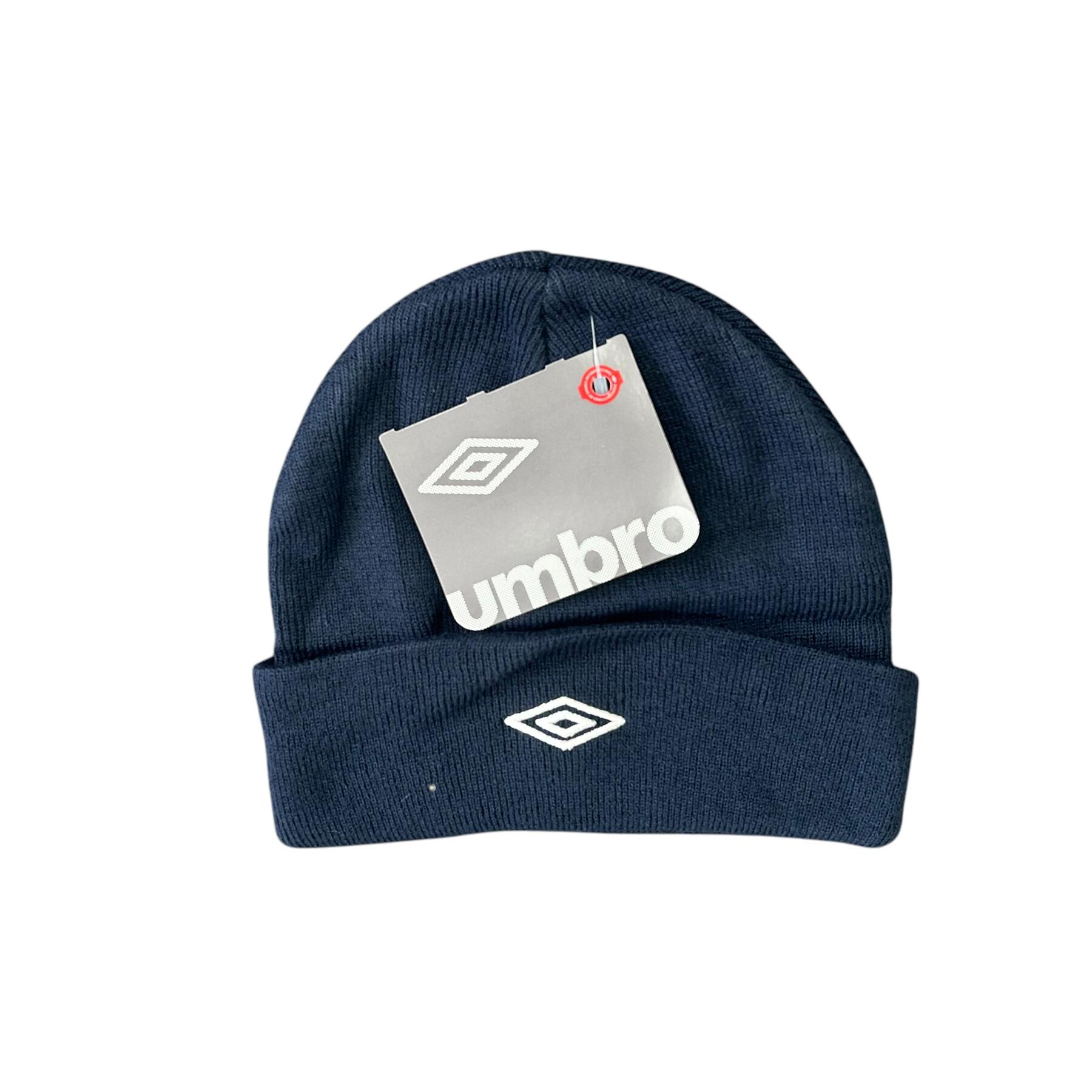 Umbro Men's Sports Beanie Navy And White Acrylic Hat 2/3