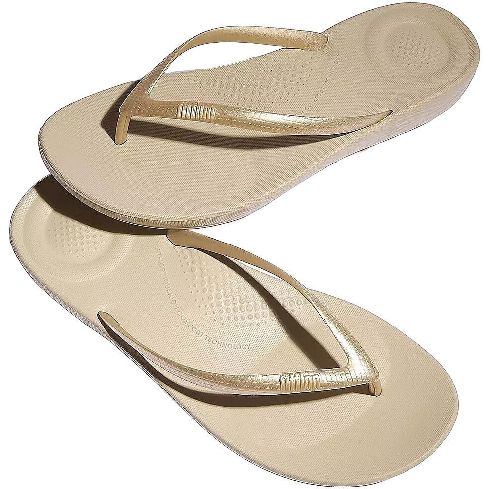Gifles FITFLOP Women Iqushion Ergonomic Flip-Flops, Beige, Unisexe 3/7