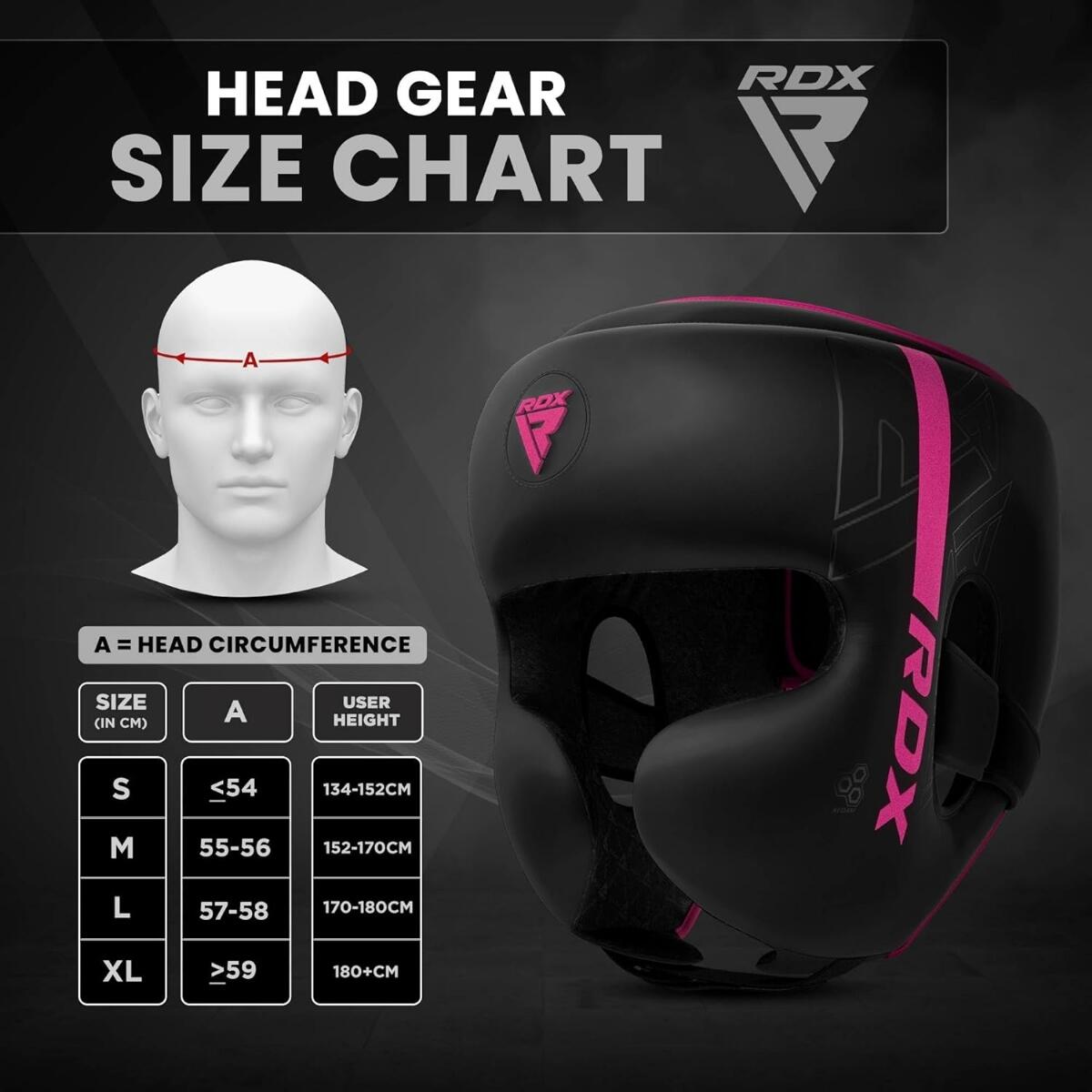Casque de boxe F6 KARA – Rose mat – L 7/7