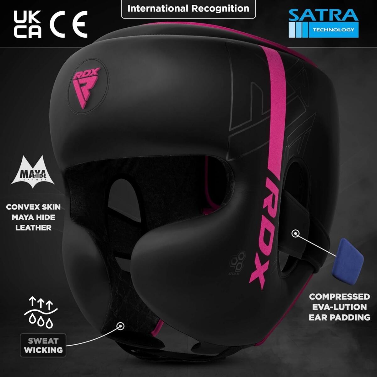 Casque de boxe F6 KARA – Rose mat – L 6/7