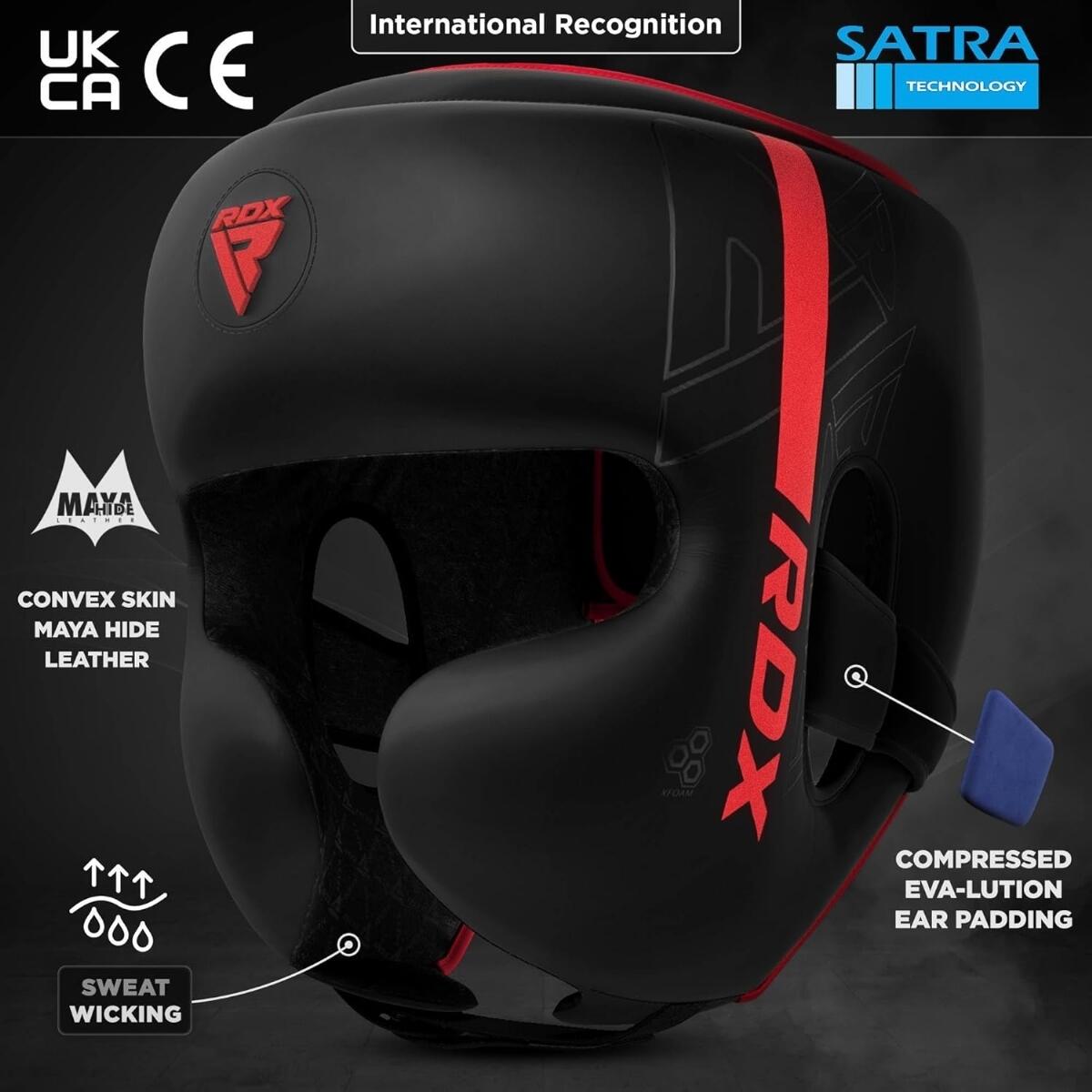 Boxhelm F6 KARA – Mattrot – M 6/7