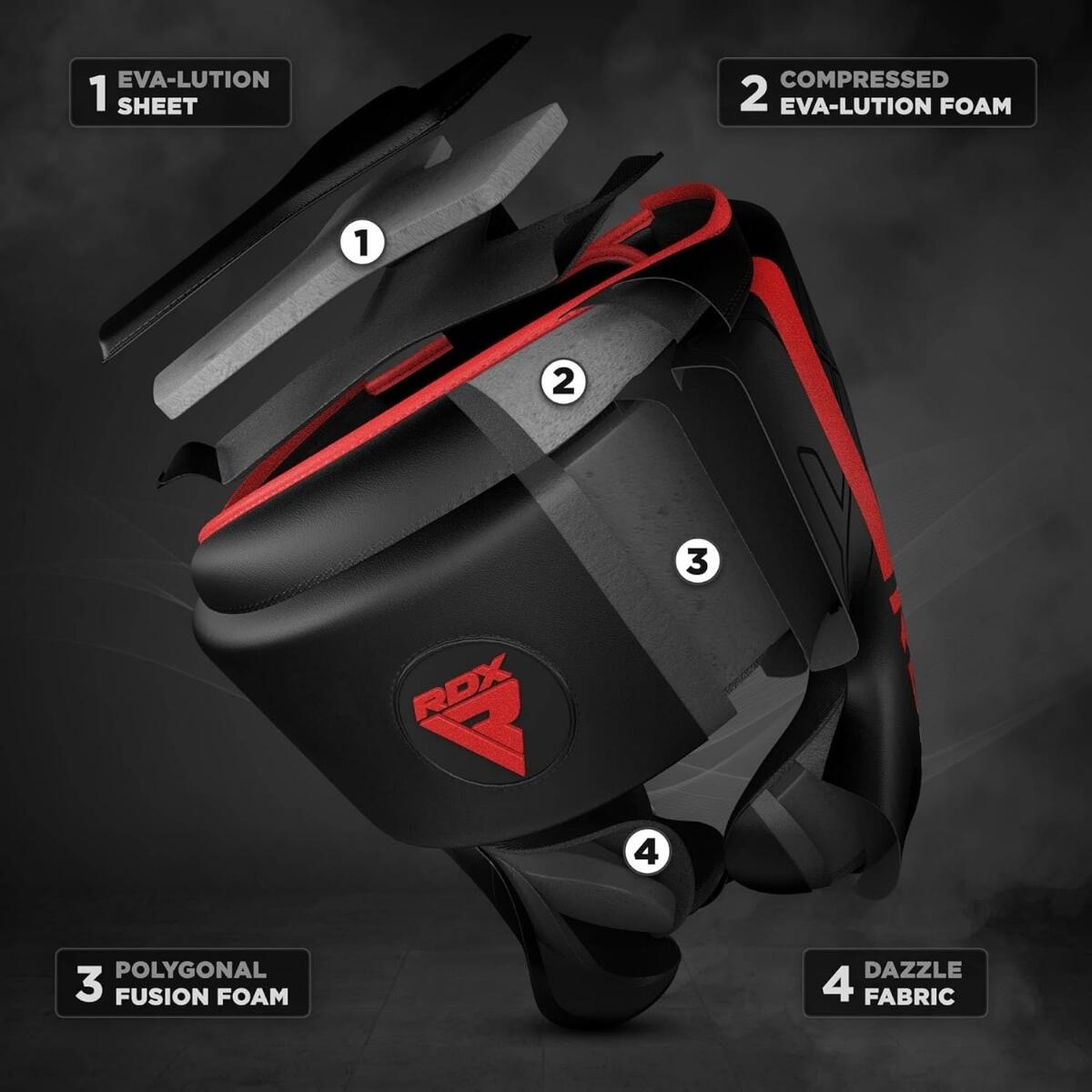 Capacete de boxe RDX F6 4/8