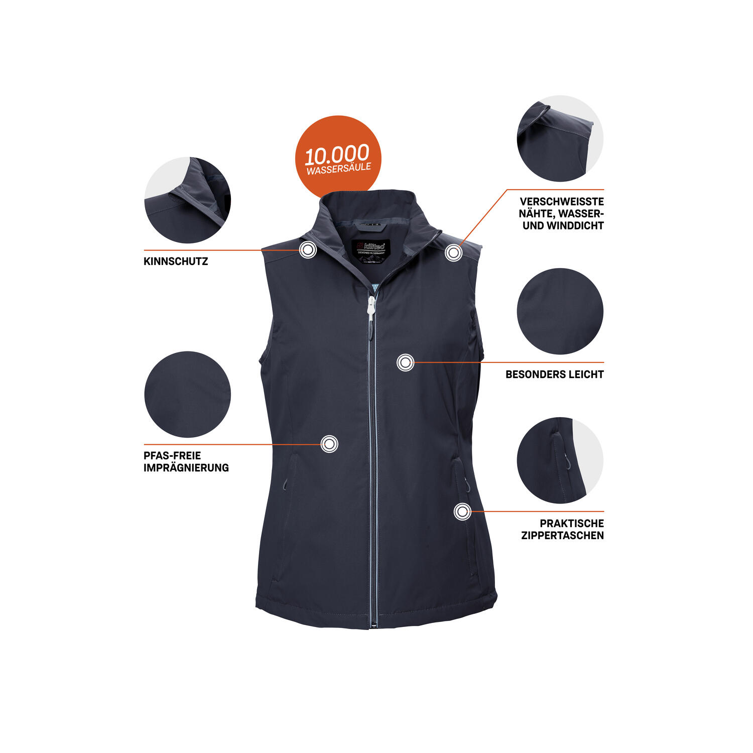 Killtec Outdoor Weste Damen 6/7