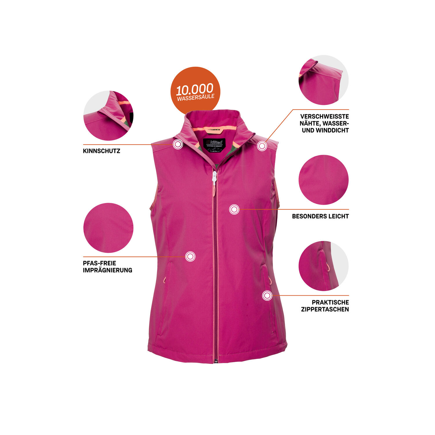 Killtec Outdoor Weste Damen 7/7