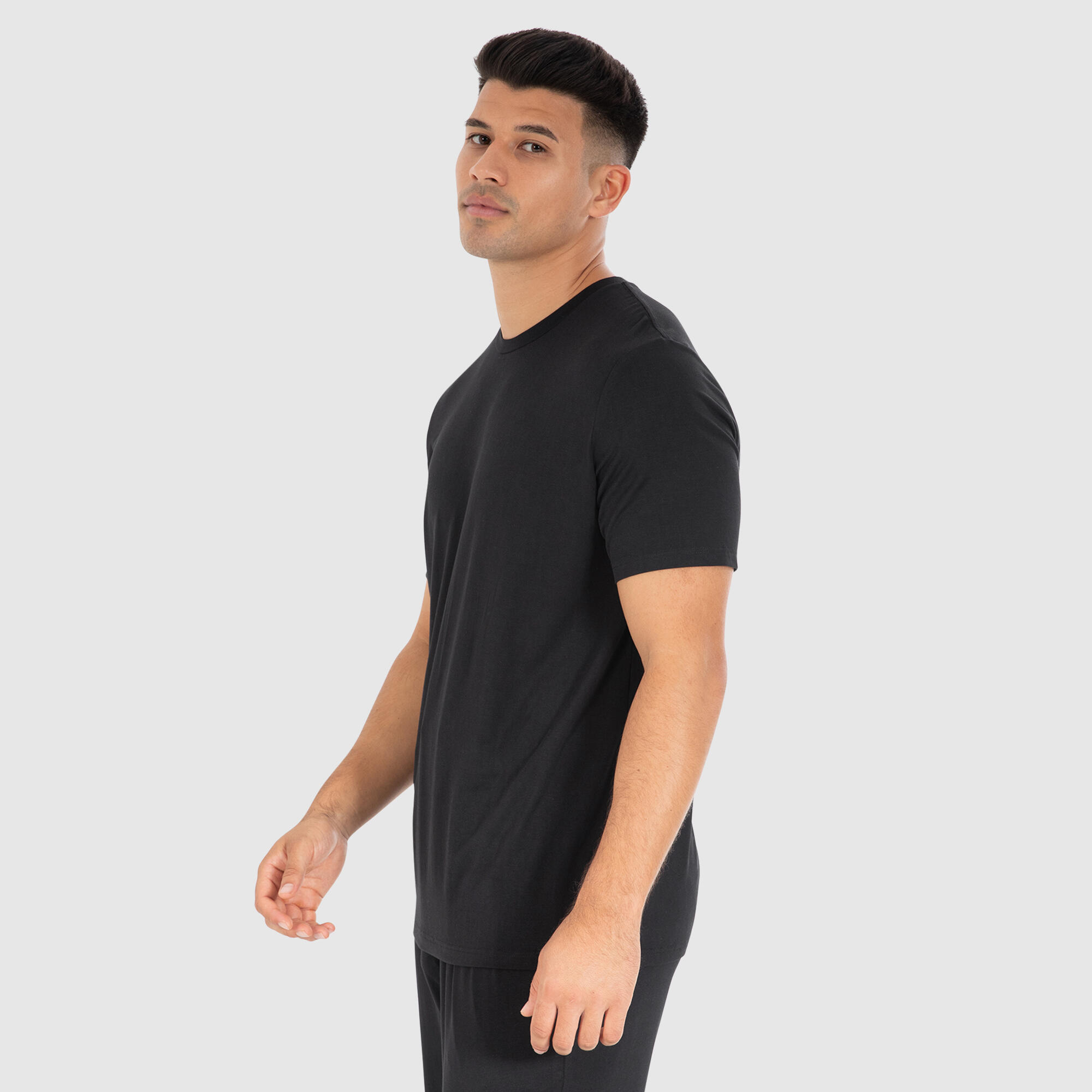 Herren T-Shirt Ilian Modal Schwarz 2/6