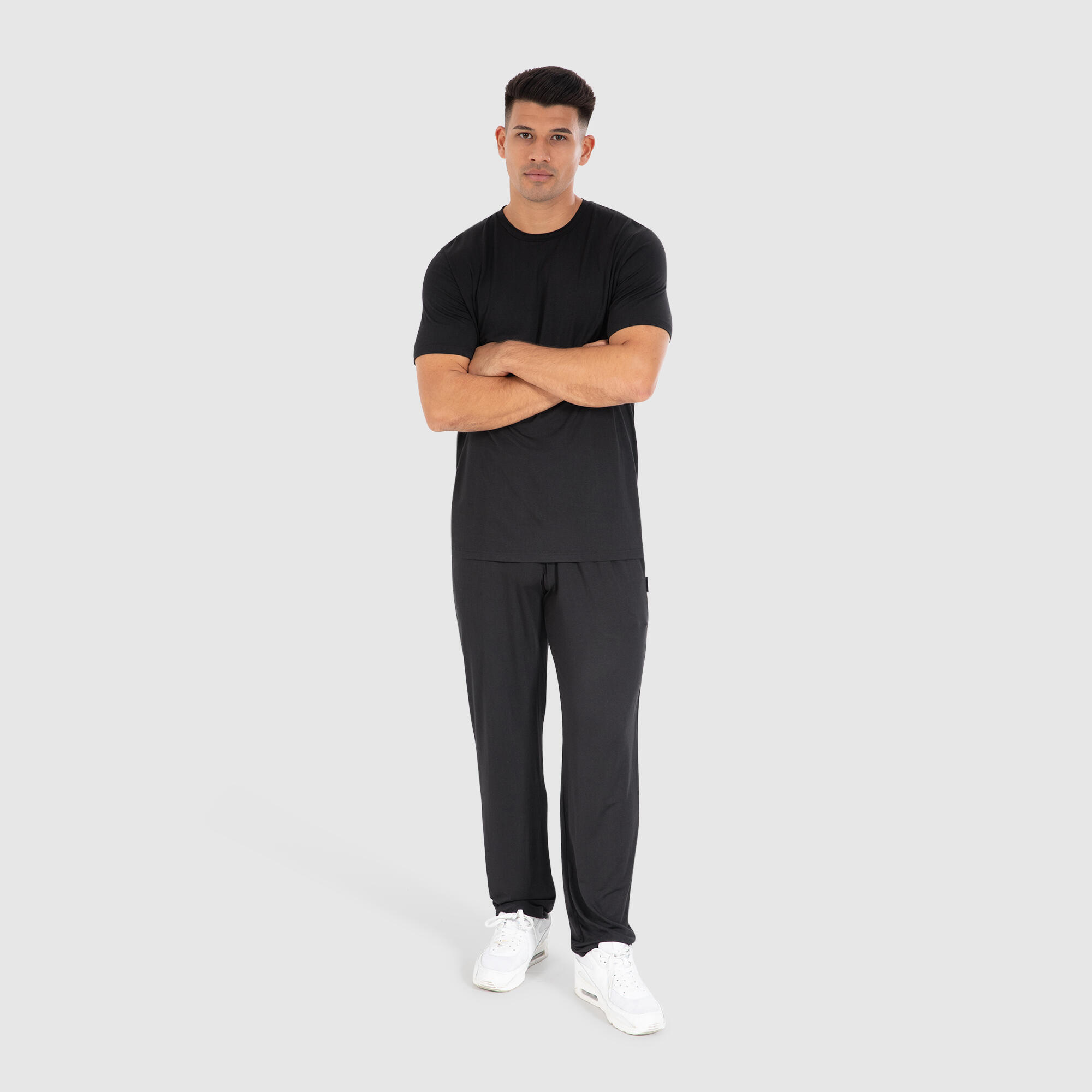 Herren T-Shirt Ilian Modal Schwarz 3/6