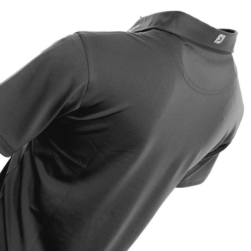 Footjoy Stretch Pique Polo Shirt Charcoal 2/2
