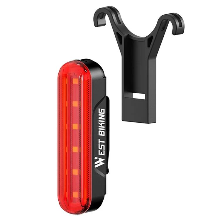 WEST BIKING Laser remsensor fietsachterlicht, 5 modi slim remmen