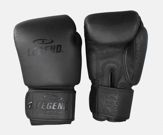 Legend Thai ELITE Gants de Boxe Unisexe Mat Noir