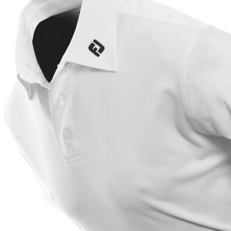 Polo Footjoy Stretch Piqué Blanc 2/2