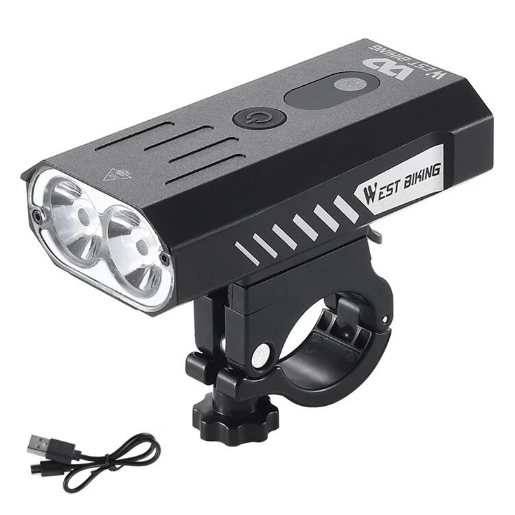 WEST BIKING Světla na kolo 800 Lumen 5 režimů osvětlení