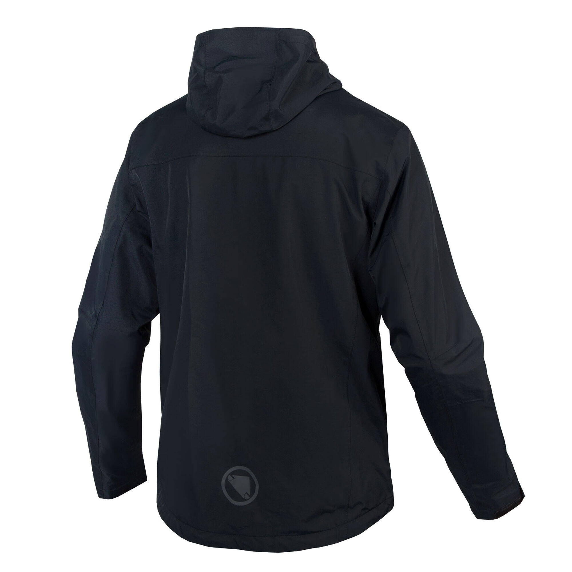 Herren Hardshell-Kapuzenjacke Mit Sturmlasche Hinter Dem Frontreißverschluss 2/7