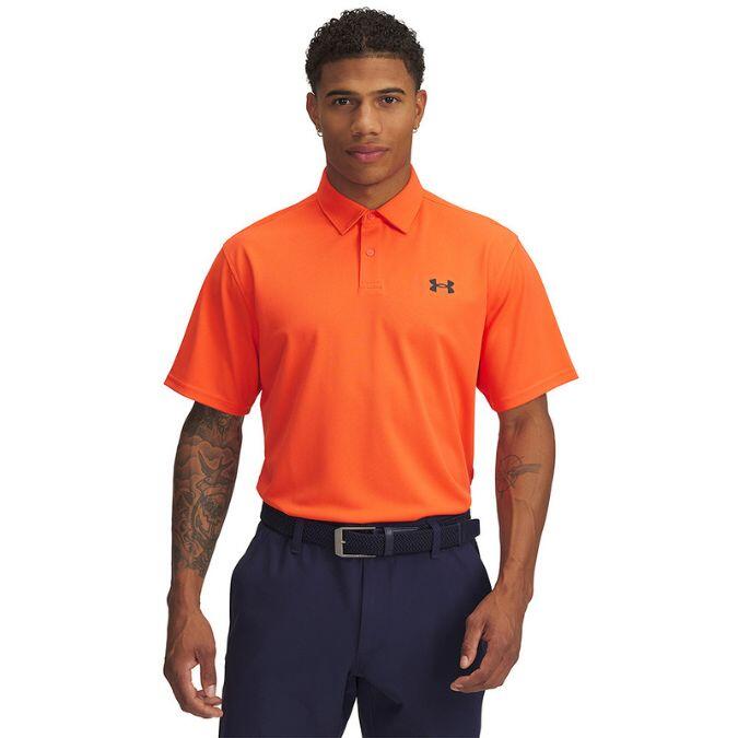 Under Armour T2G Printed-Polo Oranje 3/4
