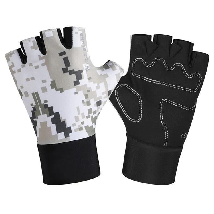 West Biking - Gants De Cyclisme D'Été Pour Enfants Demi-doigts, Antidérapants - Gants - Gris - 48 Xl - Decathlon